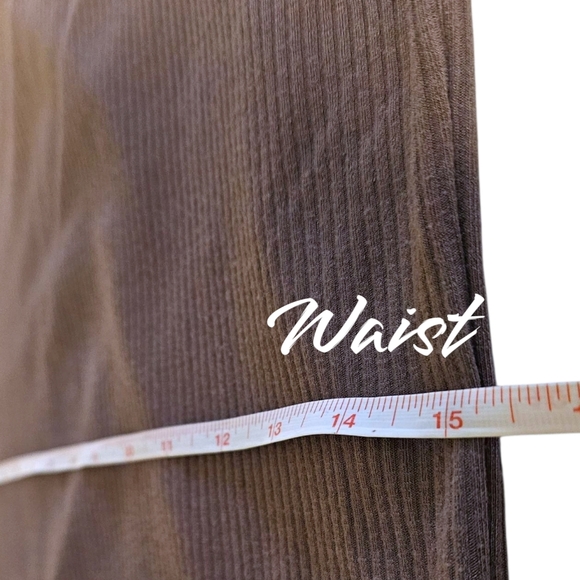 Y2K Ribbed Long Sleeve Top Chest Cutout Brown M Stretchy Fitted Baddie 2000s - Picture 7 of 11